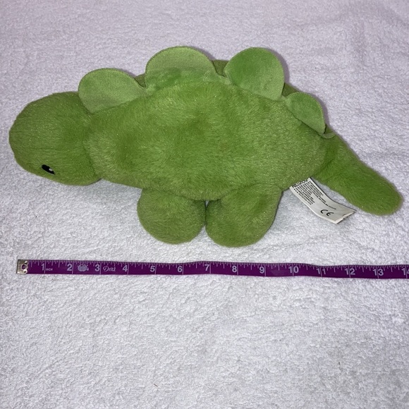 Kellytoy plush green rattle stegosaurus dinosaur - Picture 6 of 7